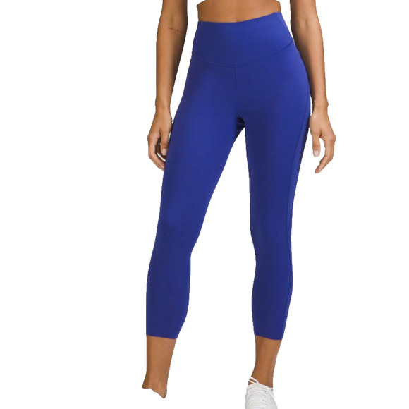 New Lululemon Size 20 Base Pace HR Crop 23" Tight Leggings PYSH Psychic Blue - Picture 1 of 10